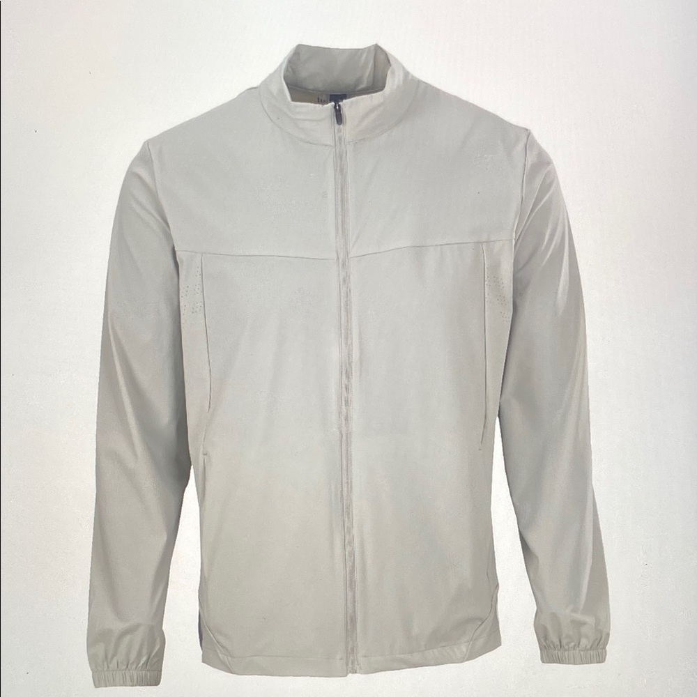 Men's Light Gray Lightweight Zip Jacket